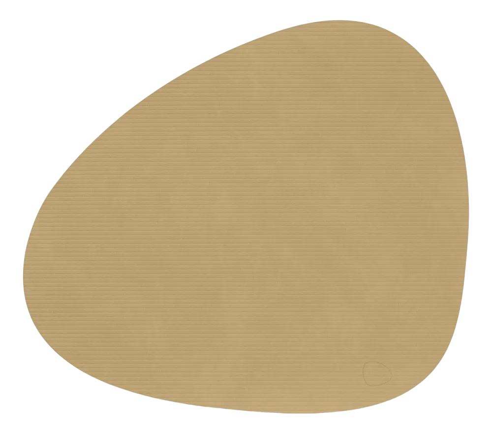 Lind DNA Placemat Curve L Corduroy Nupo Khaki (Set van 4) New