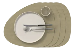 Lind DNA Placemat Curve L Corduroy Nupo Herbal Dust (Set van 4) Outlet