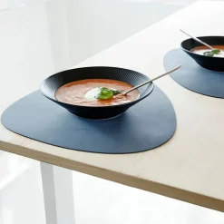 Lind DNA Placemat Curve L Hippo Navy Blue (Set van 4) Sale