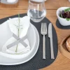 Placemat Lind DNA Curve L Hippo Black Anthracite (Set van 4)