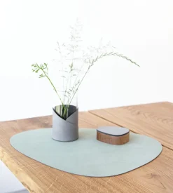 Placemat Lind DNA Curve L Nupo Olive Green (Set van 4)