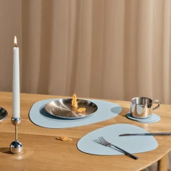 Placemat Lind DNA Curve L Nupo Soft Sky (Set van 4)