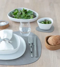 Placemat Lind DNA Curve L Nupo Light Grey (Set van 4)