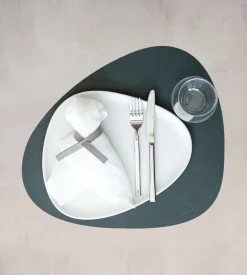 Placemat Lind DNA Curve L Nupo Dark Green (Set van 4)