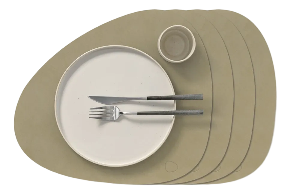 Placemat Lind DNA Curve L Nupo Herbal Dust (Set van 4)