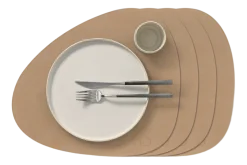 Placemat Lind DNA Curve L Nupo Nougat (Set van 4)