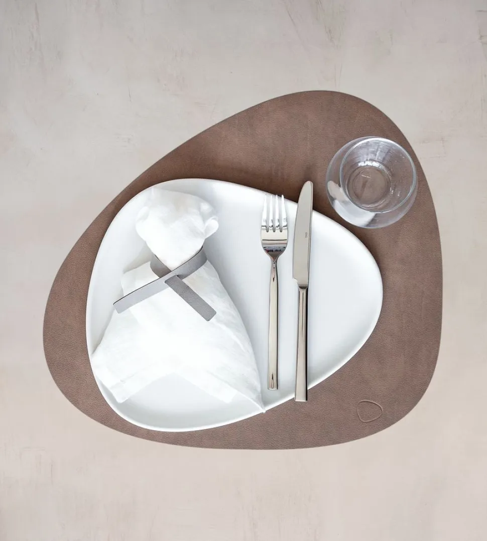 Placemat Lind DNA Curve L Nupo Brown (Set van 4)
