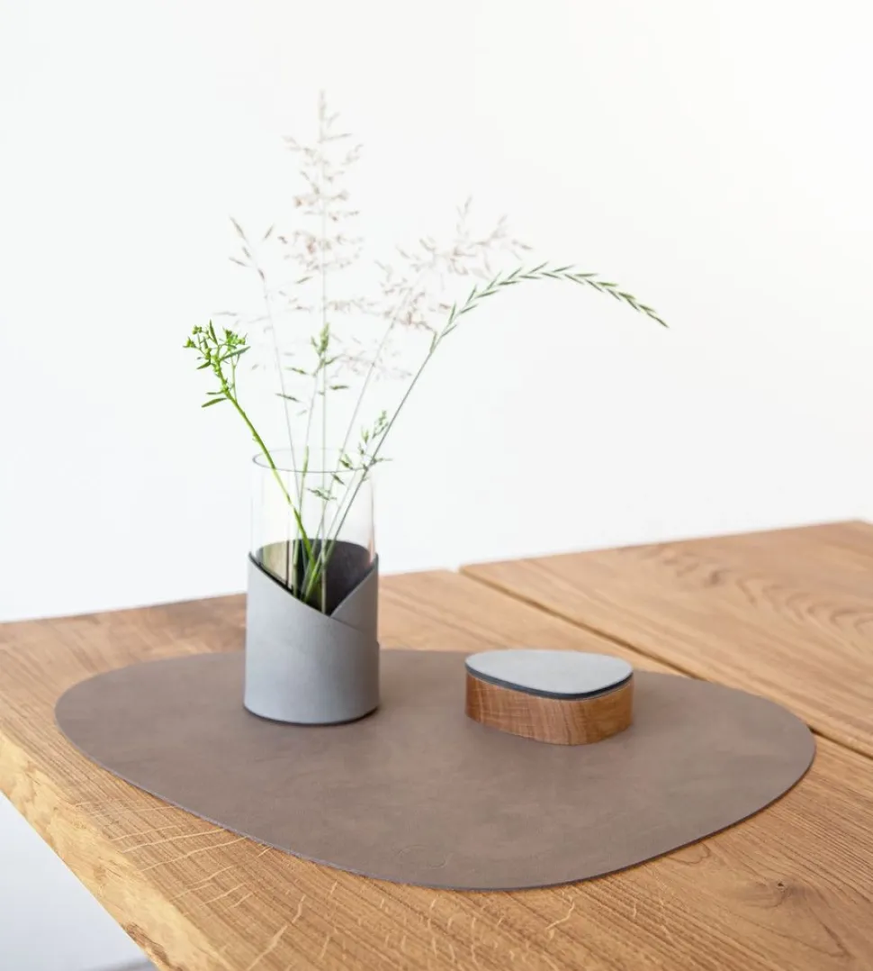 Placemat Lind DNA Curve L Nupo Brown (Set van 4)