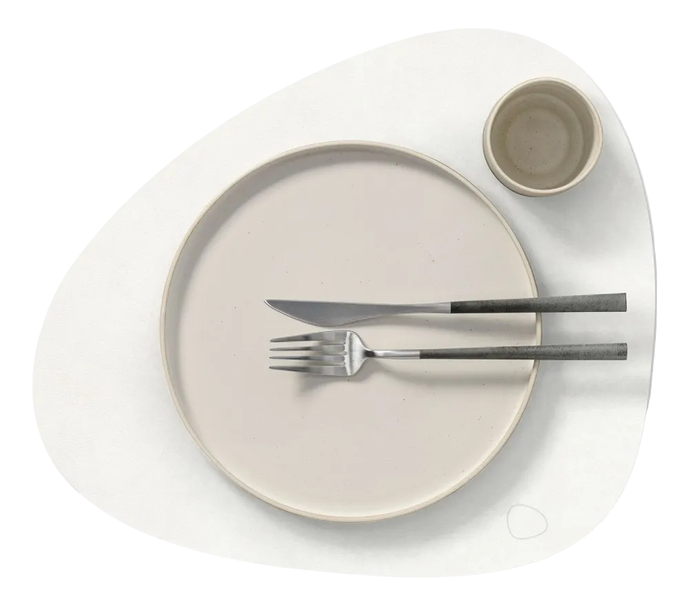 Lind DNA Placemat Curve L Nupo Pure White (Set van 4) Discount