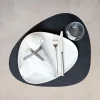 Placemat Lind DNA Curve L Nupo Black (Set van 4)