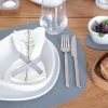 Lind DNA Placemat Curve L Nupo Light Blue (Set van 4) Outlet