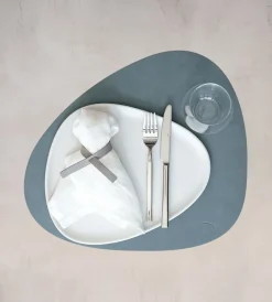 Lind DNA Placemat Curve L Nupo Light Blue (Set van 4) Outlet