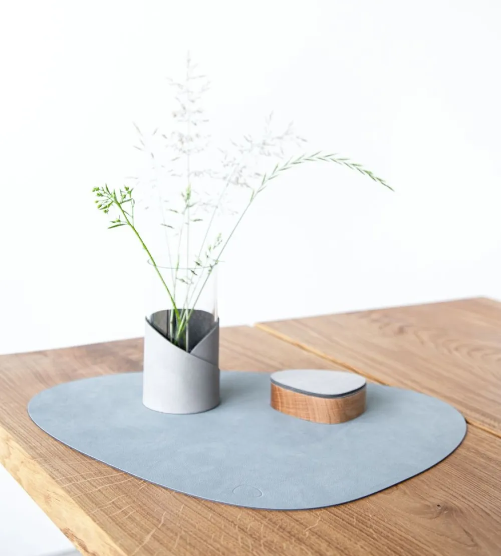 Lind DNA Placemat Curve L Nupo Light Blue (Set van 4) Outlet