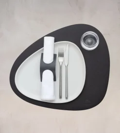 Placemat Lind DNA Curve L Serene Black (Set van 4)