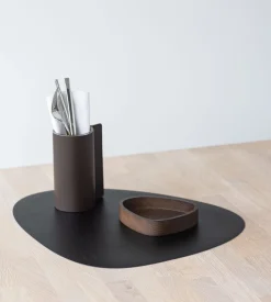 Placemat Lind DNA Curve L Serene Black (Set van 4)