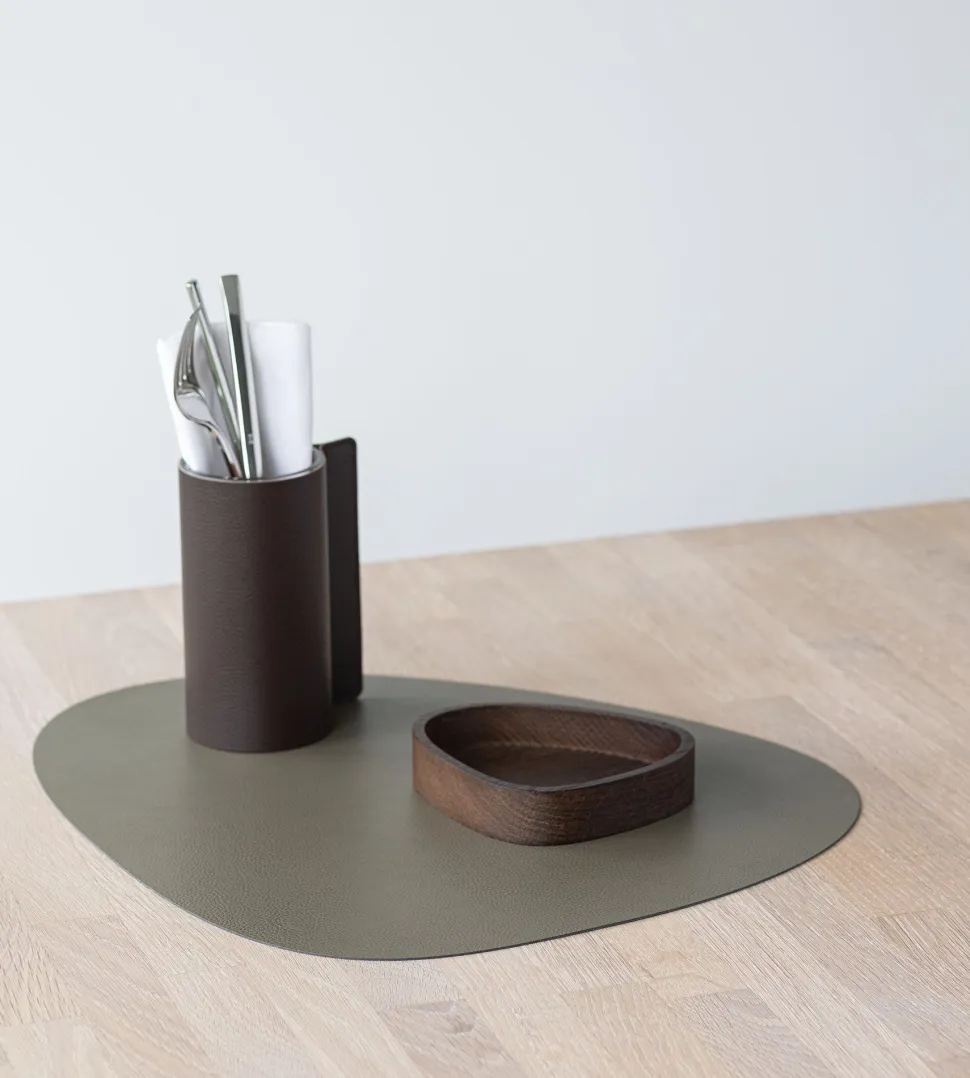 Placemat Lind DNA Curve L Serene Moss (Set van 4)