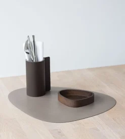 Lind DNA Placemat Curve L Serene Mole Grey (Set van 4) New