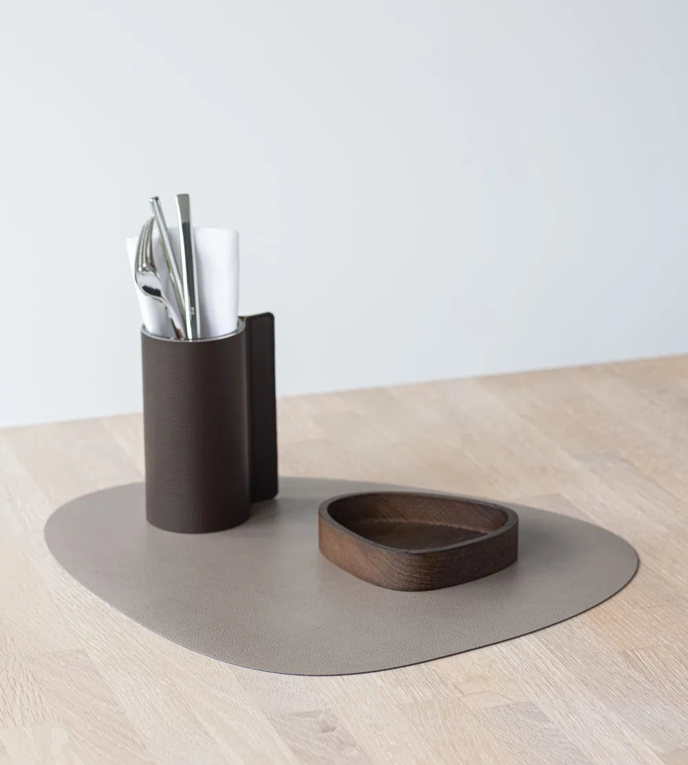Lind DNA Placemat Curve L Serene Mole Grey (Set van 4) New