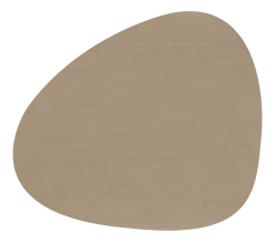 Lind DNA Placemat Glass Mat Curve L Corduroy Nupo Clay Brown (Set van 4)