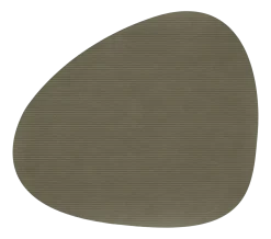 Placemat Lind DNA Glass Mat Curve L Corduroy Nupo Army Green (Set van 4)