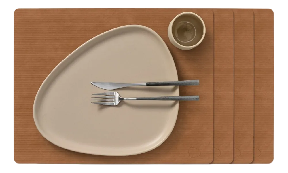 Lind DNA Placemat Square L Corduroy Nupo Nature (Set van 4) Discount