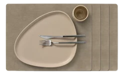 Lind DNA Placemat Square L Corduroy Nupo Nomad Grey (Set van 4) Clearance