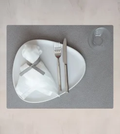 Placemat Lind DNA Square L Hippo Anthracite Grey (Set van 4)