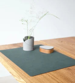 Placemat Lind DNA Square L Nupo Dark Green (Set van 4)