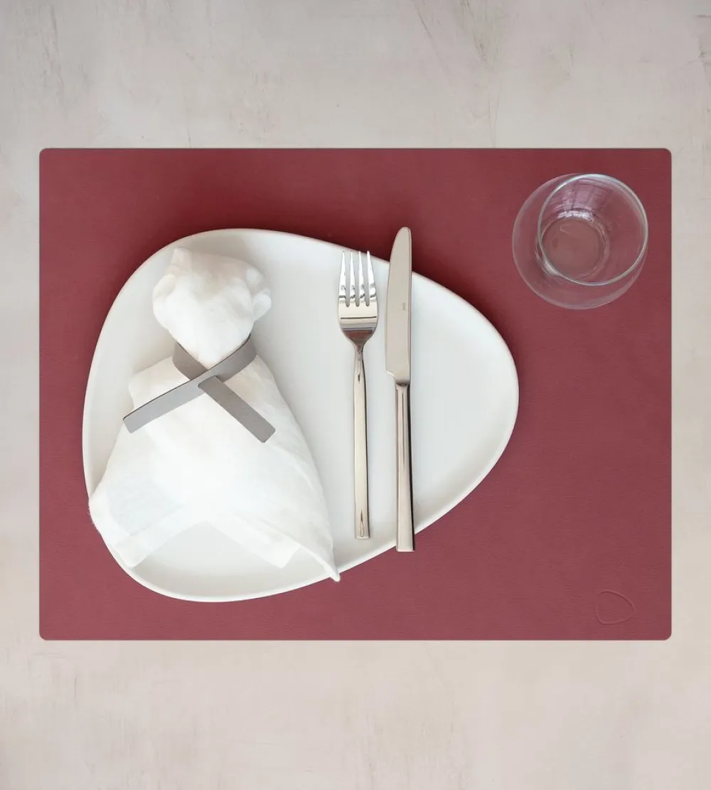 Lind DNA Placemat Square L Nupo Red (Set van 4) Hot