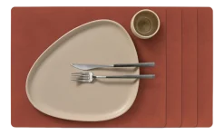 Placemat Lind DNA Square L Nupo Sienna (Set van 4)
