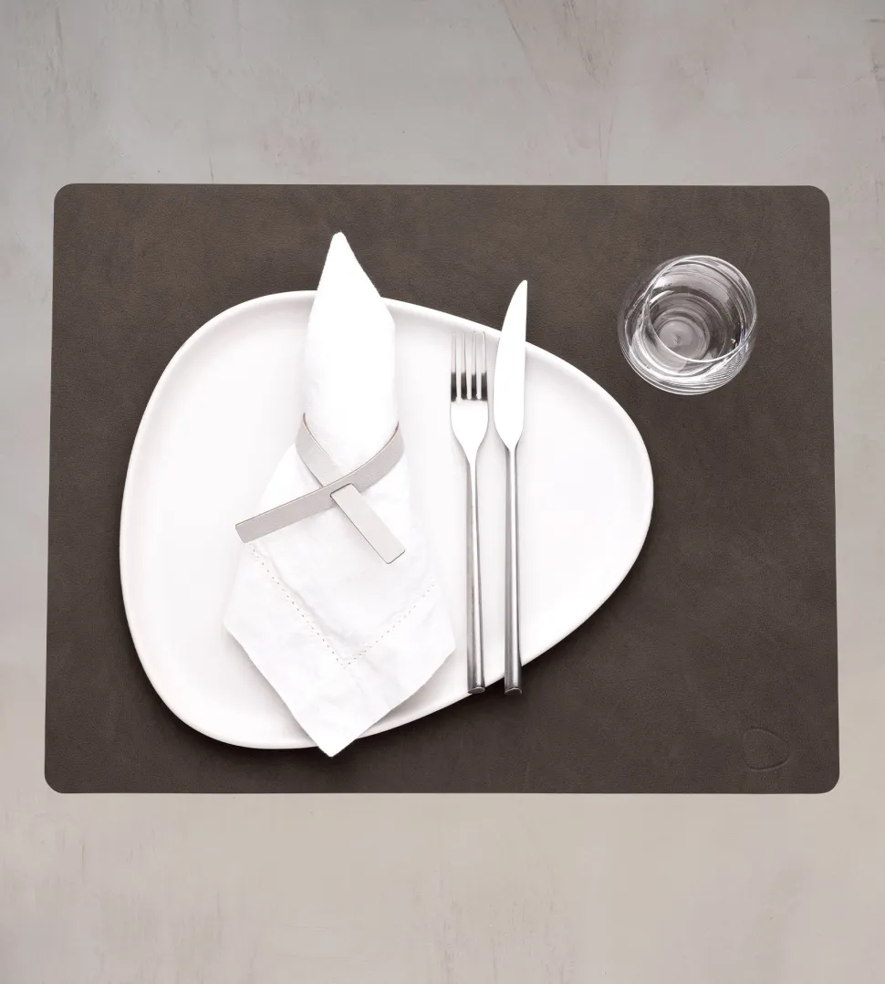 Placemat Lind DNA Square L Nupo Caviar (Set van 4)