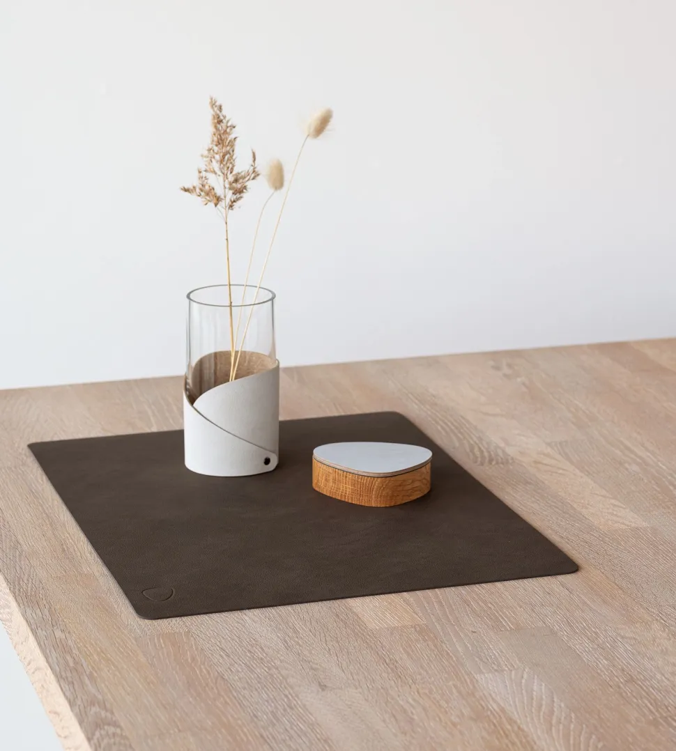 Placemat Lind DNA Square L Nupo Caviar (Set van 4)