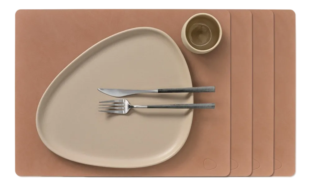 Lind DNA Placemat Square L Nupo Old Rose (Set van 4)