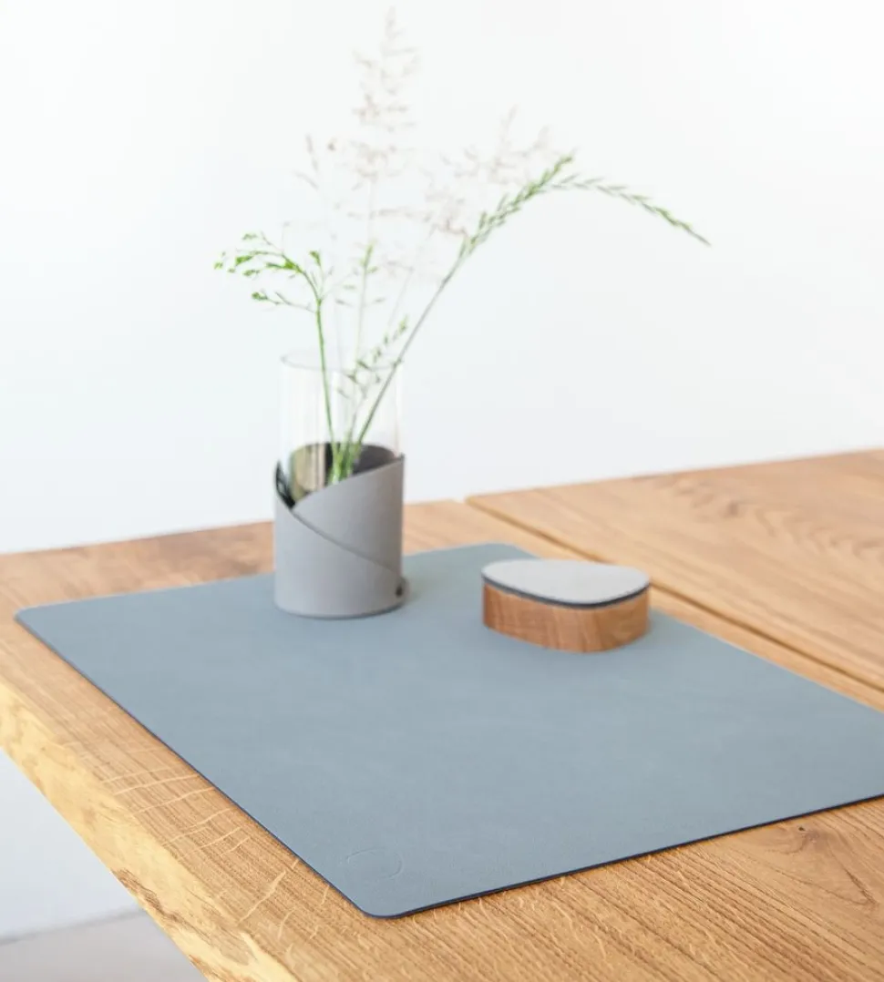 Placemat Lind DNA Square L Nupo Light Blue (Set van 4)