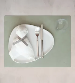 Placemat Lind DNA Square L Nupo Olive Green (Set van 4)