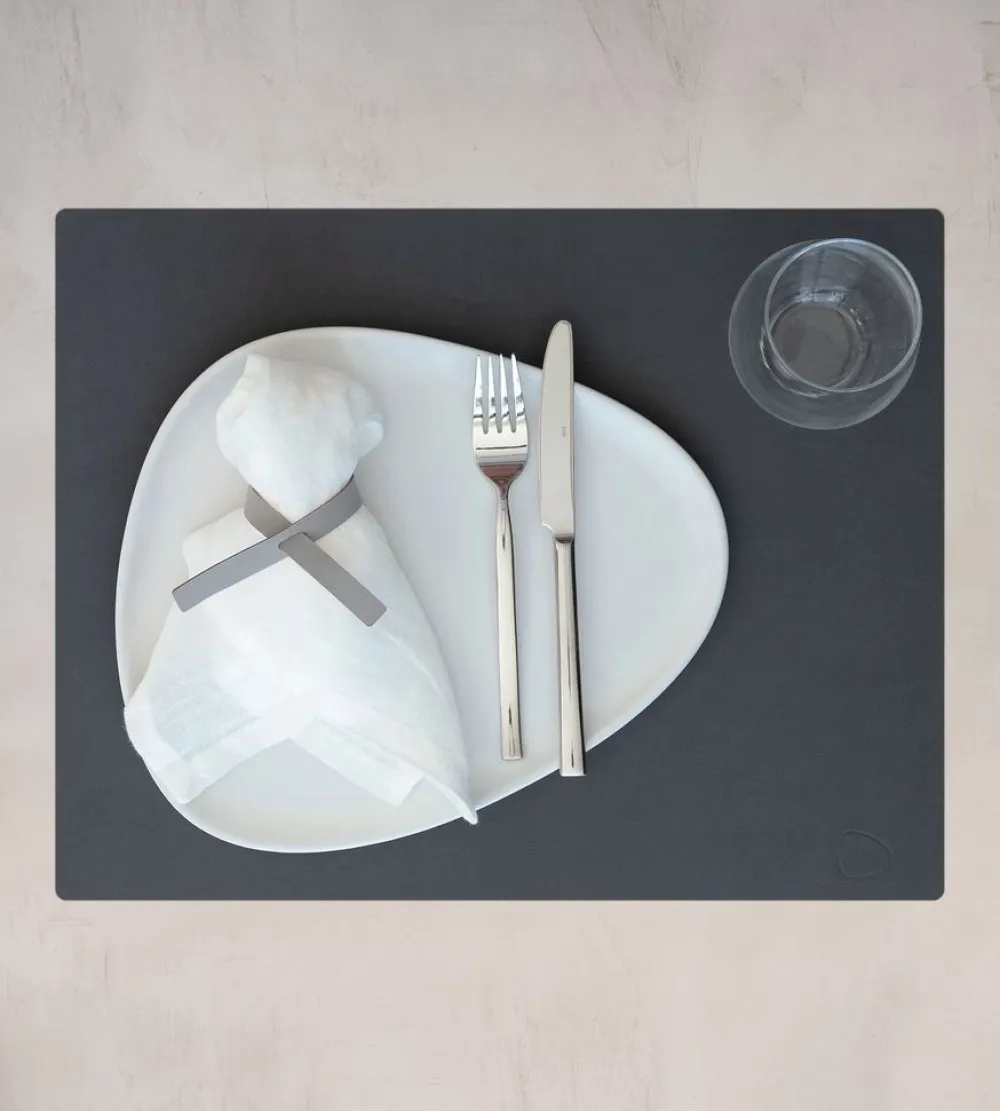 Lind DNA Placemat Square L Nupo Anthracite (Set van 4) Outlet
