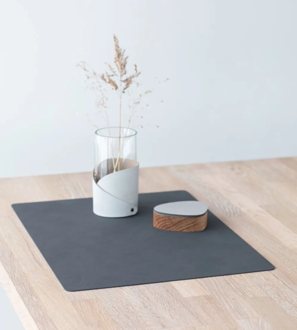 Lind DNA Placemat Square L Nupo Anthracite (Set van 4) Outlet