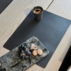 Placemat Lind DNA Square L Serene Anthracite (Set van 4)