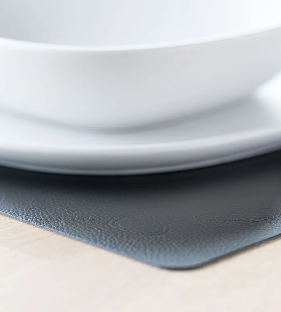 Placemat Lind DNA Square M Serene Black (Set van 4)