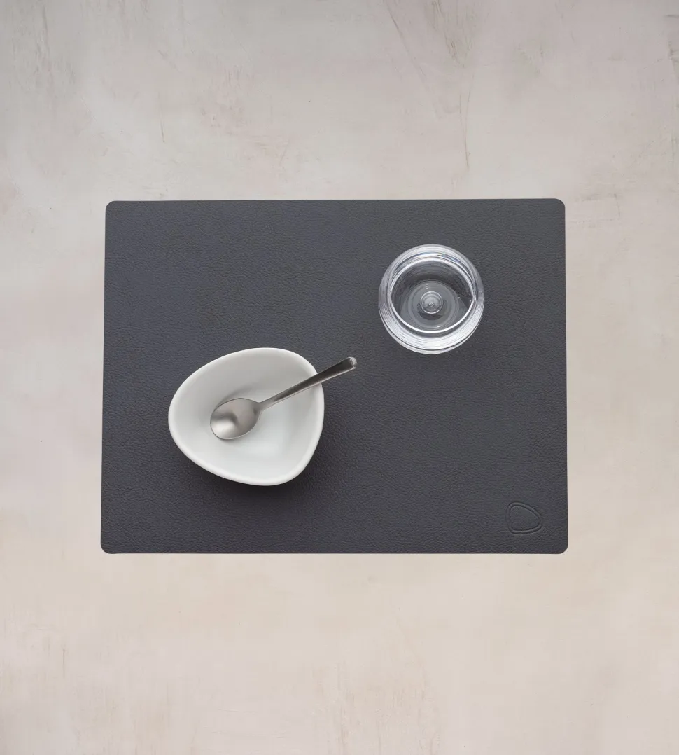 Placemat Lind DNA Square M Serene Anthracite (Set van 4)