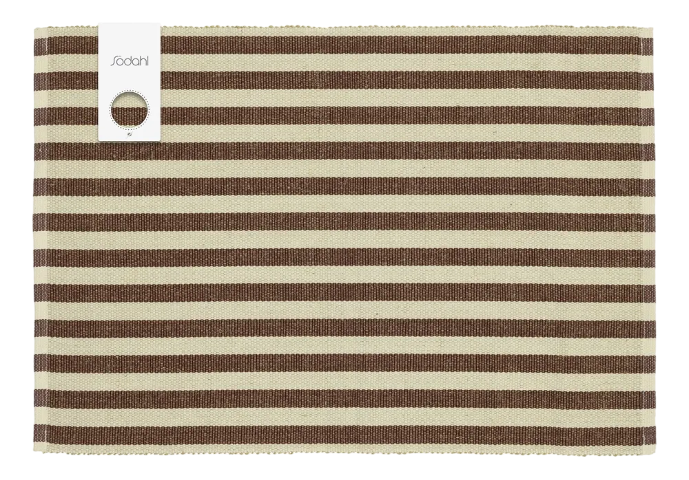 Sodahl Placemat Södahl Statement Stripe Coffee Brown Discount