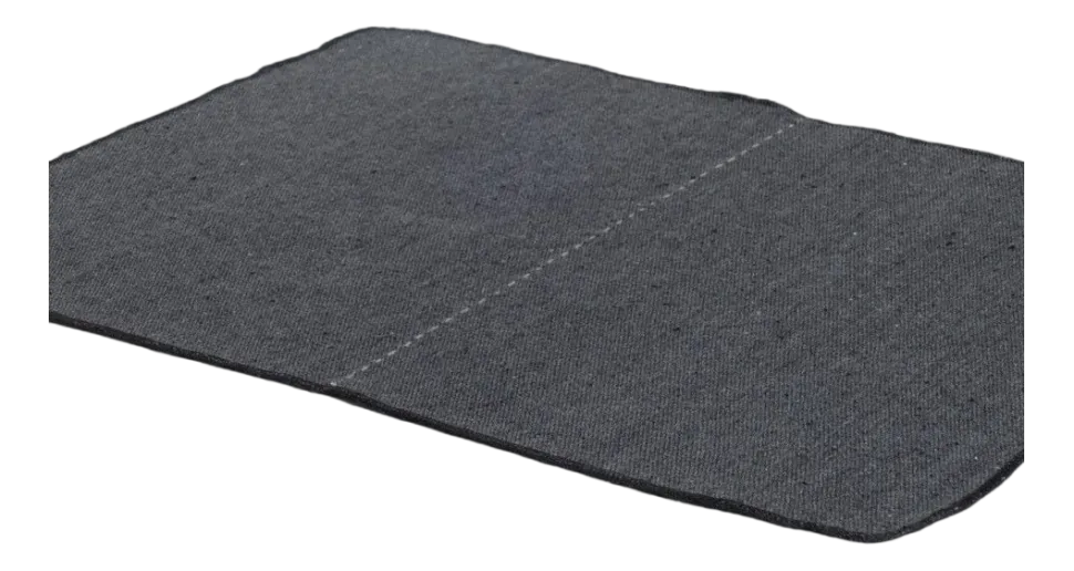 Placemat The Table Canvas Charcoal (Set van 4)