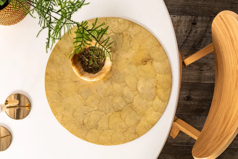 Placemat Ziczac Shell Gold