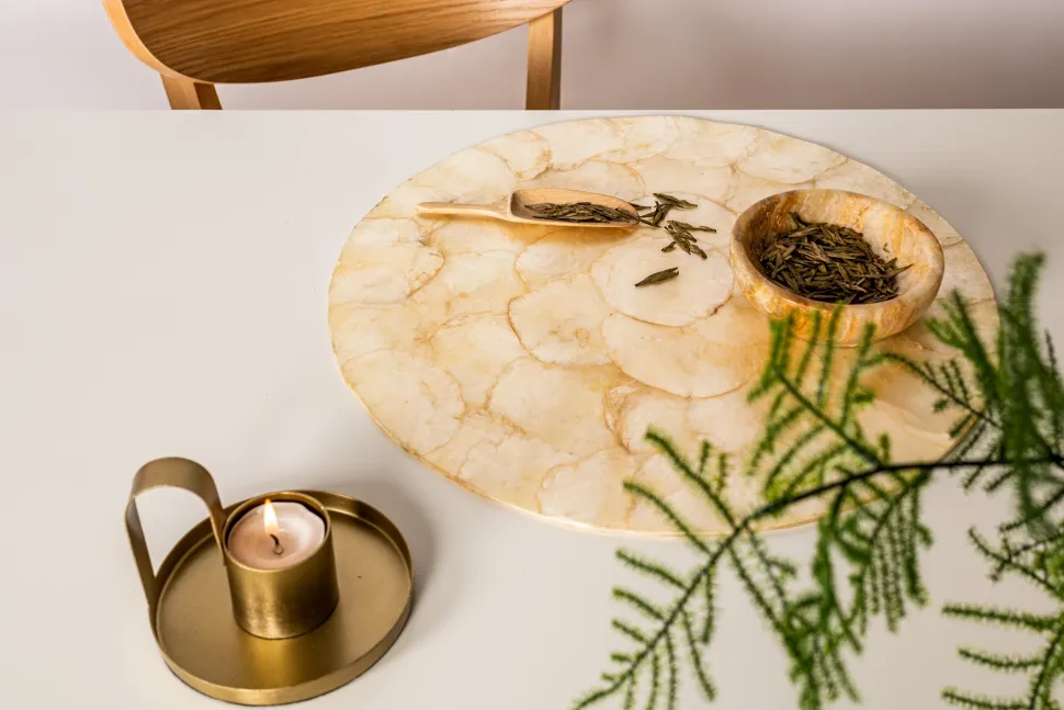 Placemat Ziczac Shell Ivory