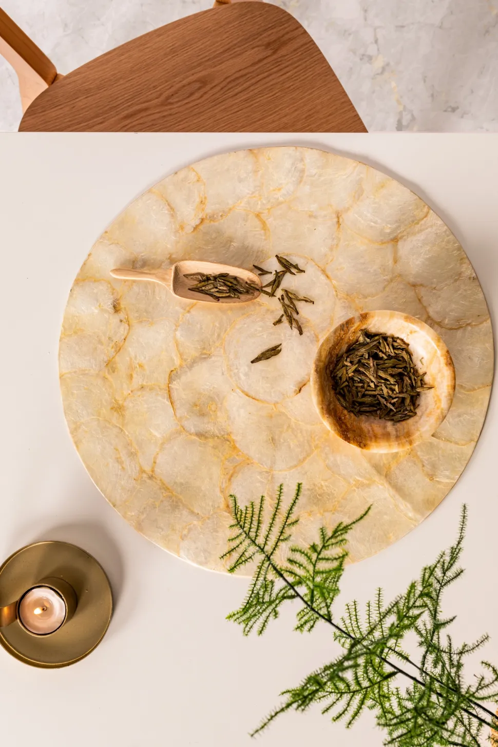 Placemat Ziczac Shell Ivory