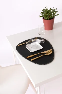 ZicZac Placemat Tivoli Stone Rafia Black Sale