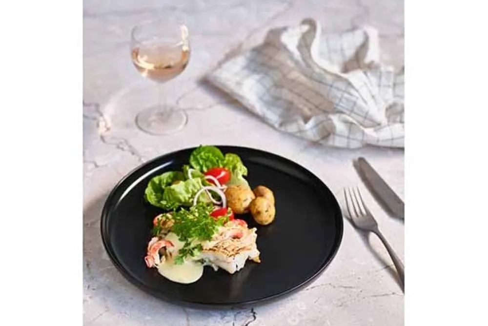 Cosy & Trendy Plat Bord Baltic Black 27 cm (Set van 6) Outlet