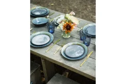 Plat Bord Cosy & Trendy Laguna Blue-Grey 27 cm (Set van 3)