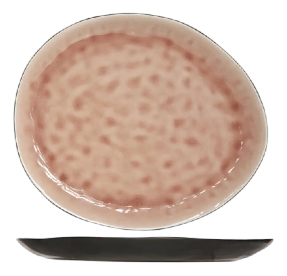 Cosy & Trendy Plat Bord Laguna Old Rose 27 x 23 cm (Set van 4) Clearance