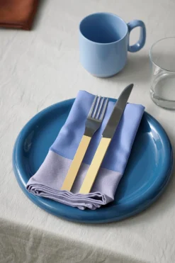 HAY Plate Barro Dark Blue Ø18 cm (Set of 2) Outlet